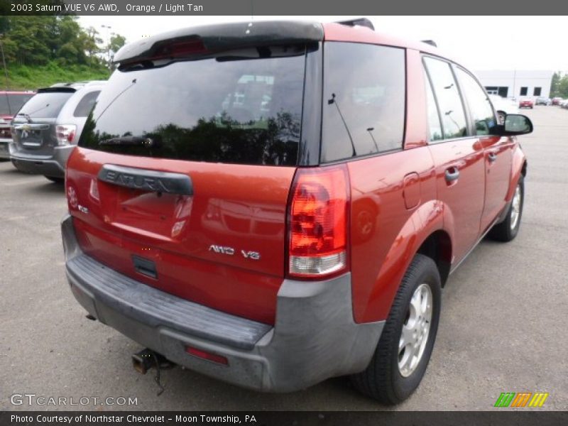 Orange / Light Tan 2003 Saturn VUE V6 AWD
