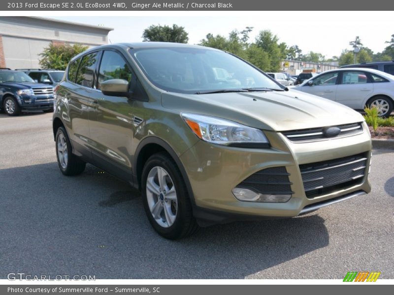 Ginger Ale Metallic / Charcoal Black 2013 Ford Escape SE 2.0L EcoBoost 4WD