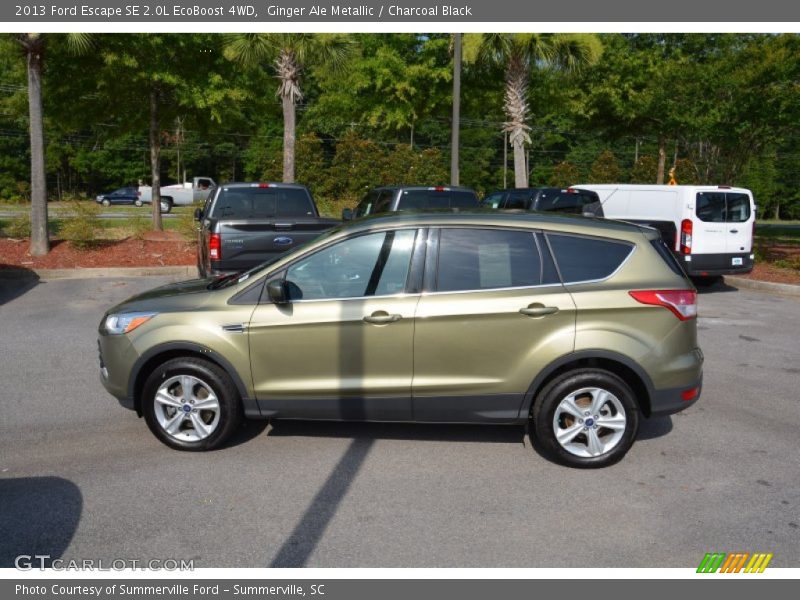 Ginger Ale Metallic / Charcoal Black 2013 Ford Escape SE 2.0L EcoBoost 4WD