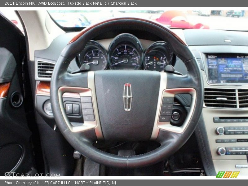 Tuxedo Black Metallic / Charcoal Black 2011 Lincoln MKT AWD EcoBoost