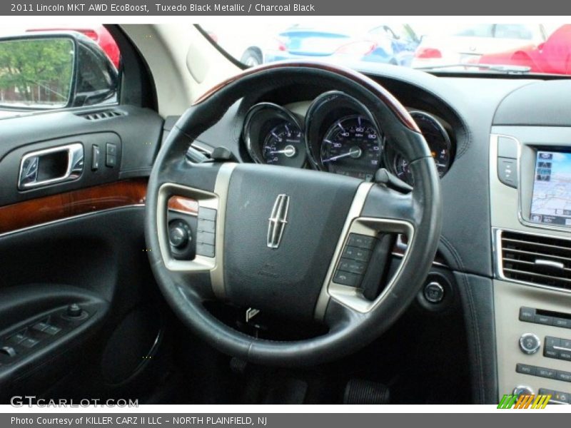 Tuxedo Black Metallic / Charcoal Black 2011 Lincoln MKT AWD EcoBoost