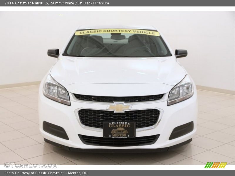 Summit White / Jet Black/Titanium 2014 Chevrolet Malibu LS