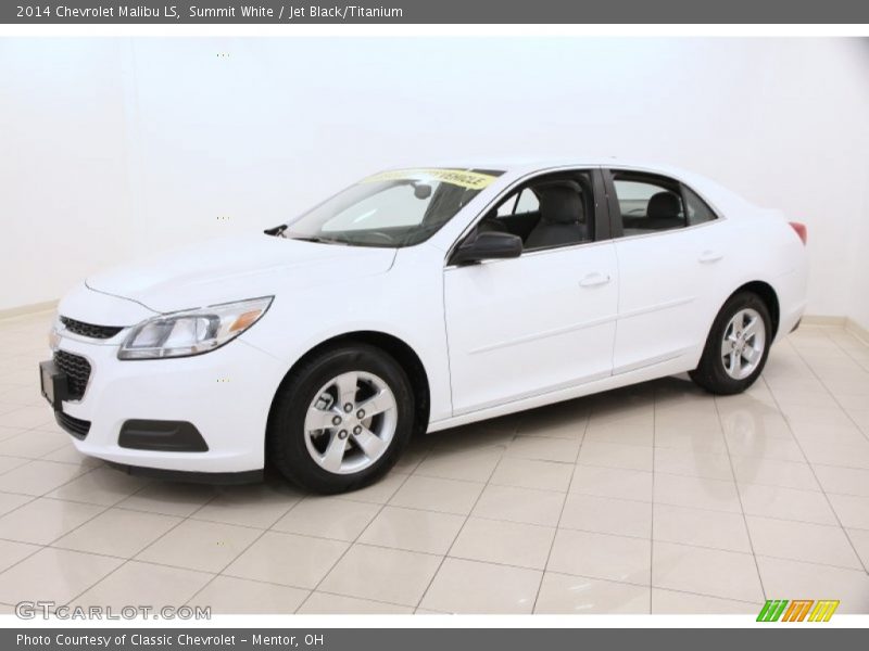 Summit White / Jet Black/Titanium 2014 Chevrolet Malibu LS