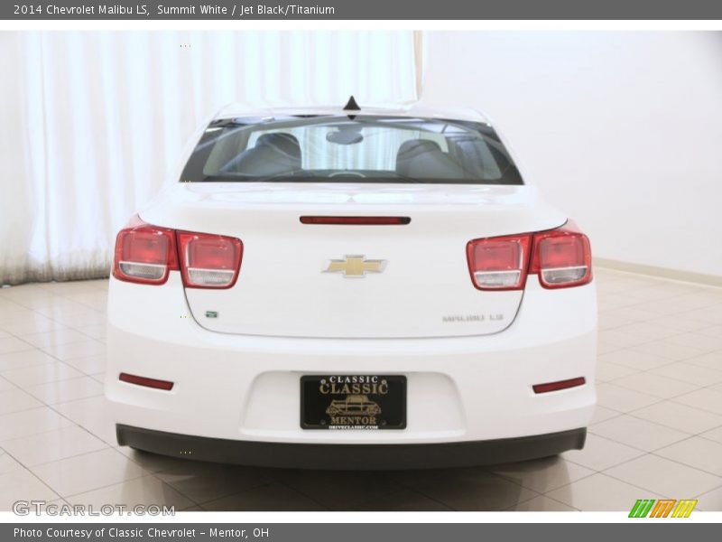 Summit White / Jet Black/Titanium 2014 Chevrolet Malibu LS