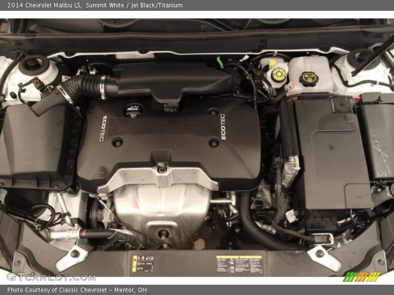 Summit White / Jet Black/Titanium 2014 Chevrolet Malibu LS