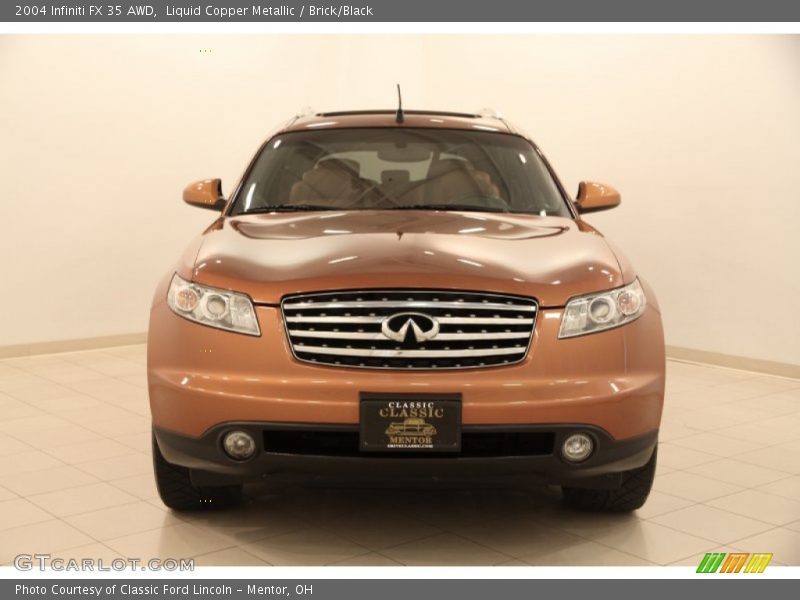 Liquid Copper Metallic / Brick/Black 2004 Infiniti FX 35 AWD