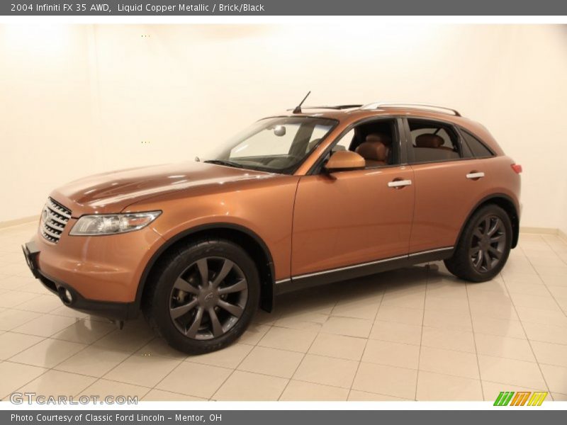 Liquid Copper Metallic / Brick/Black 2004 Infiniti FX 35 AWD