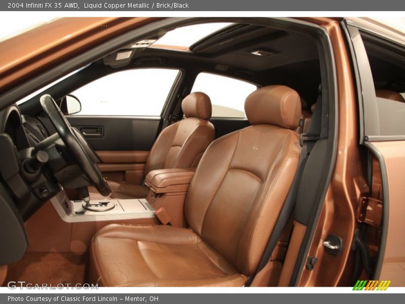 Liquid Copper Metallic / Brick/Black 2004 Infiniti FX 35 AWD