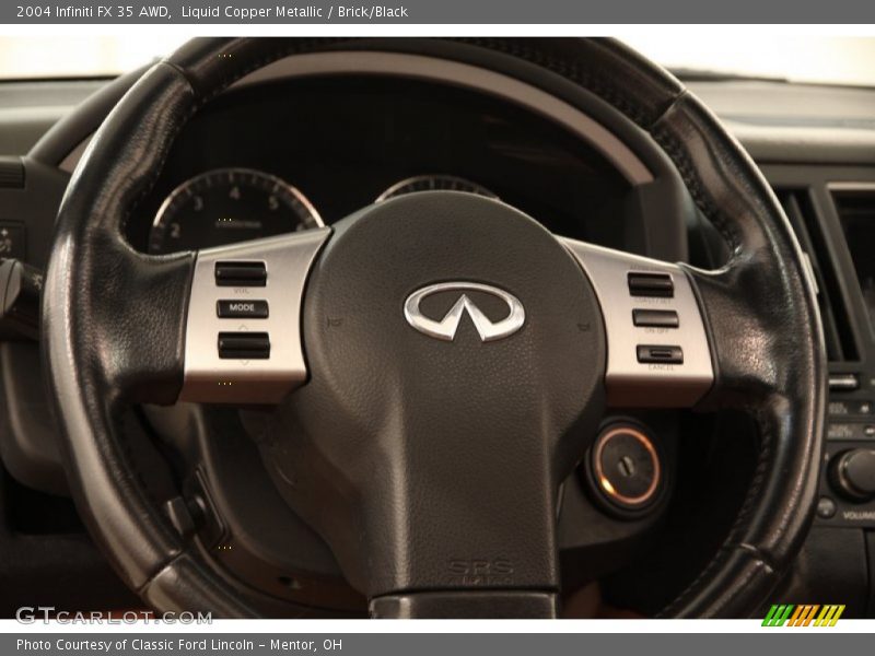 Liquid Copper Metallic / Brick/Black 2004 Infiniti FX 35 AWD