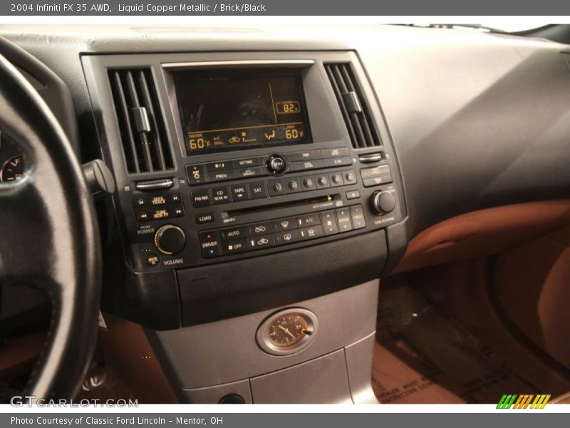 Liquid Copper Metallic / Brick/Black 2004 Infiniti FX 35 AWD
