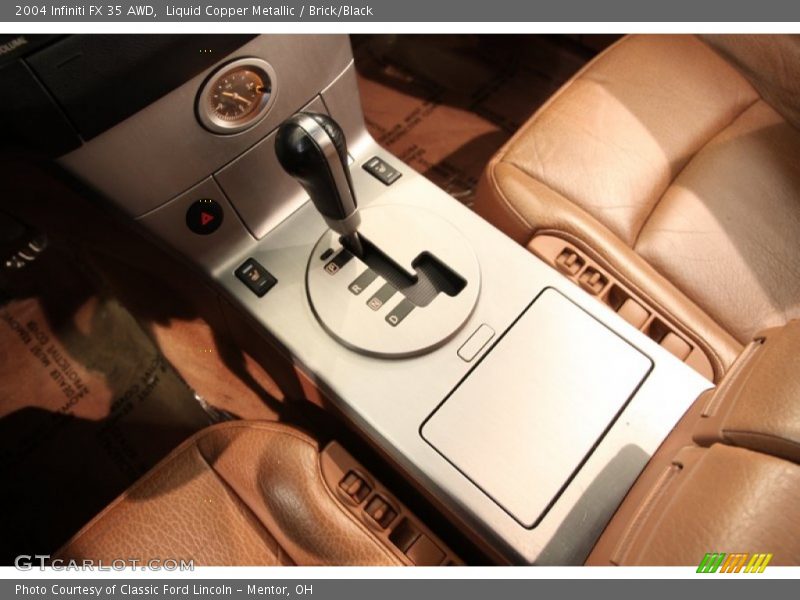 Liquid Copper Metallic / Brick/Black 2004 Infiniti FX 35 AWD