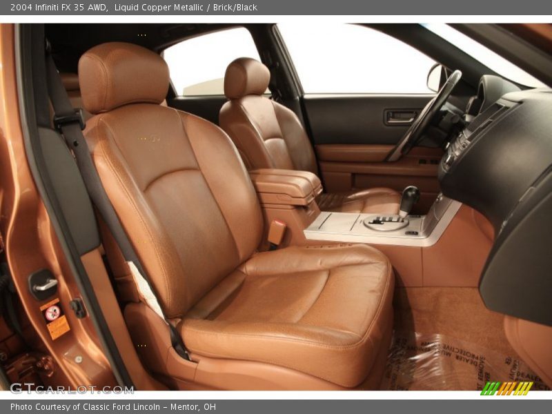 Liquid Copper Metallic / Brick/Black 2004 Infiniti FX 35 AWD