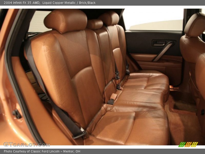 Liquid Copper Metallic / Brick/Black 2004 Infiniti FX 35 AWD