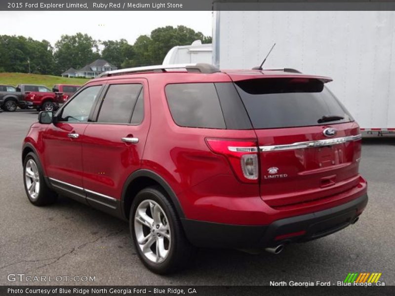 Ruby Red / Medium Light Stone 2015 Ford Explorer Limited