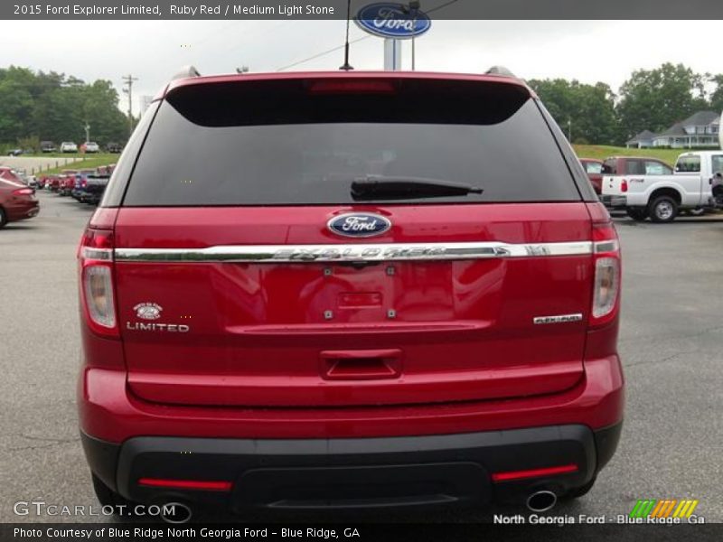 Ruby Red / Medium Light Stone 2015 Ford Explorer Limited