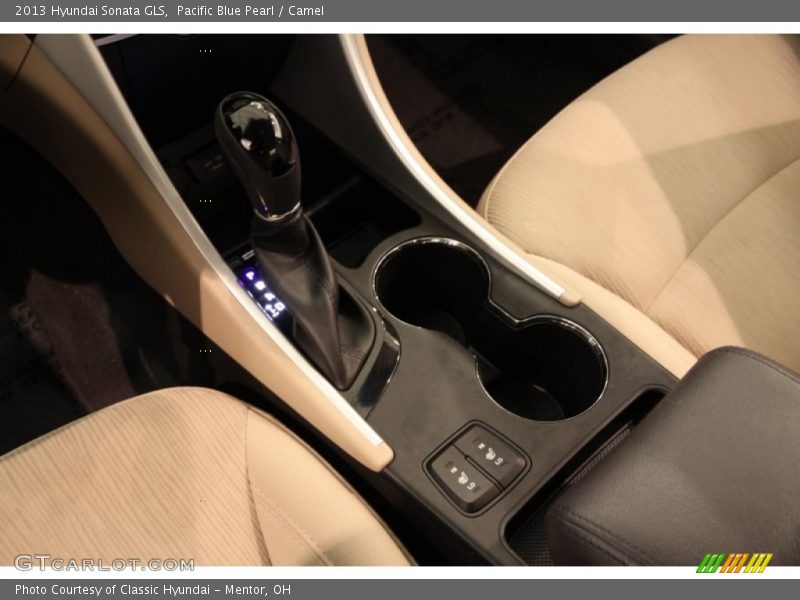 Pacific Blue Pearl / Camel 2013 Hyundai Sonata GLS