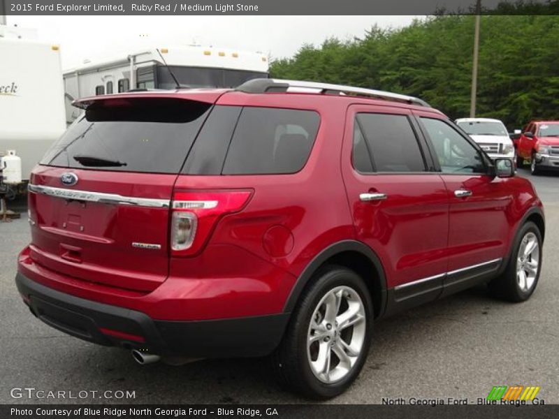 Ruby Red / Medium Light Stone 2015 Ford Explorer Limited