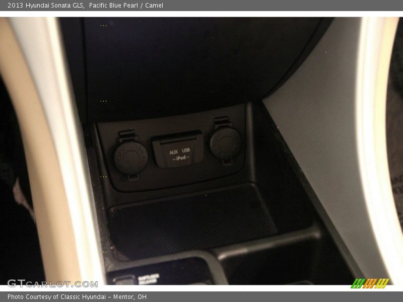 Pacific Blue Pearl / Camel 2013 Hyundai Sonata GLS