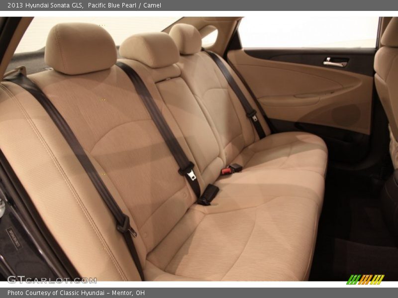 Pacific Blue Pearl / Camel 2013 Hyundai Sonata GLS