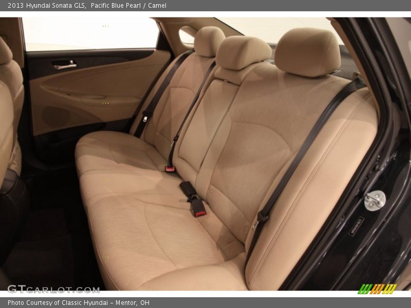 Pacific Blue Pearl / Camel 2013 Hyundai Sonata GLS