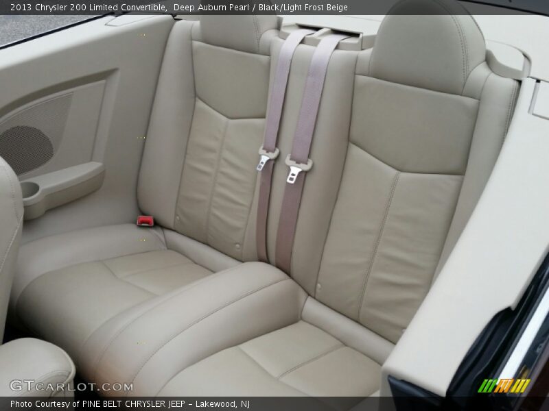 Deep Auburn Pearl / Black/Light Frost Beige 2013 Chrysler 200 Limited Convertible