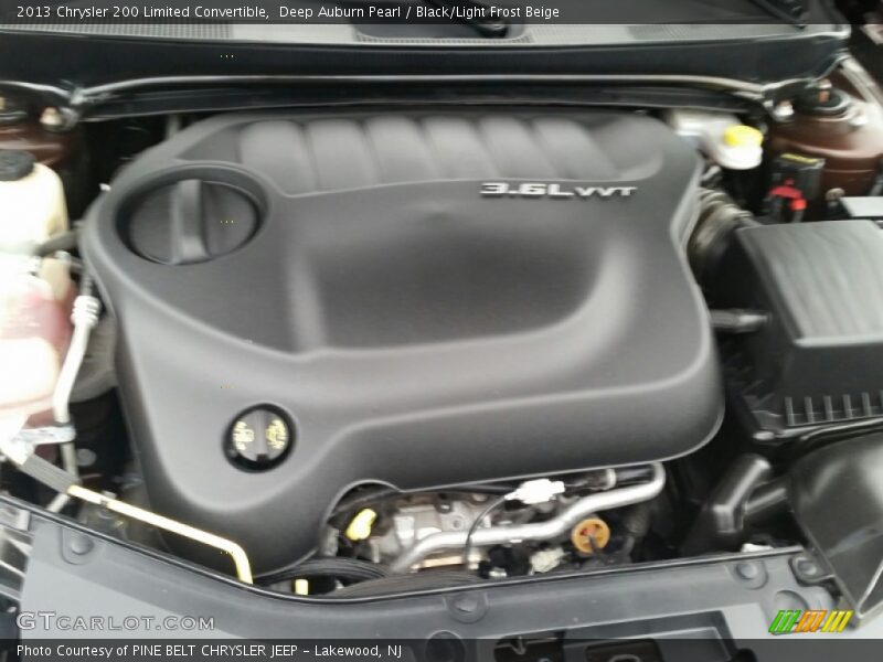 Deep Auburn Pearl / Black/Light Frost Beige 2013 Chrysler 200 Limited Convertible
