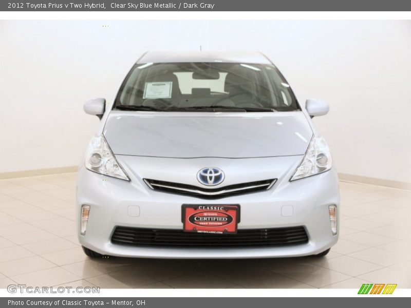 Clear Sky Blue Metallic / Dark Gray 2012 Toyota Prius v Two Hybrid