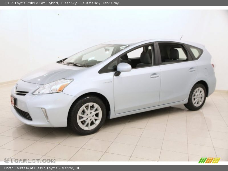 Clear Sky Blue Metallic / Dark Gray 2012 Toyota Prius v Two Hybrid