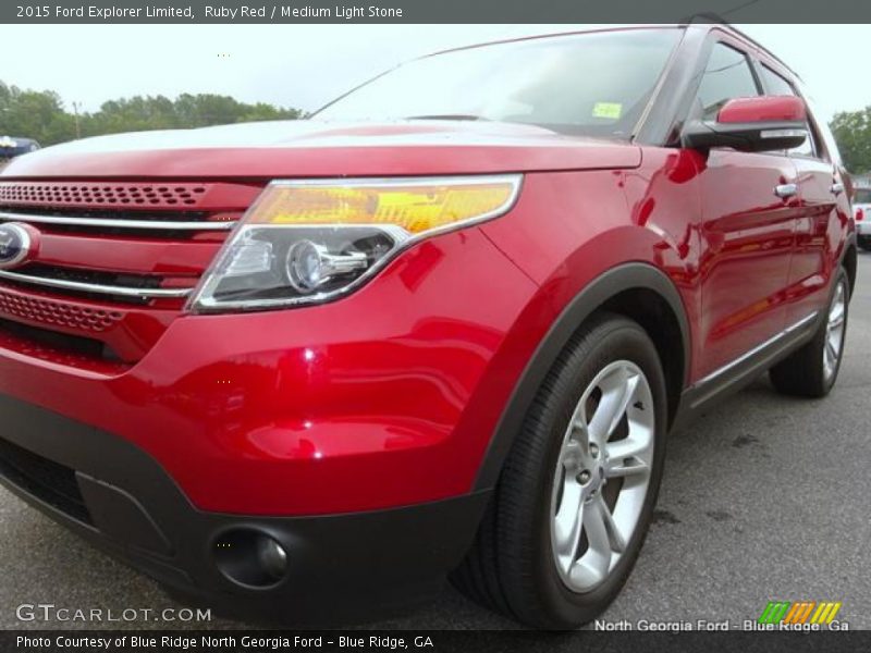 Ruby Red / Medium Light Stone 2015 Ford Explorer Limited