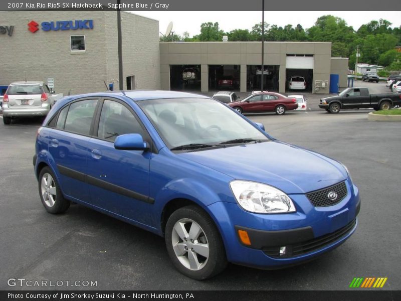 Sapphire Blue / Gray 2007 Kia Rio Rio5 SX Hatchback