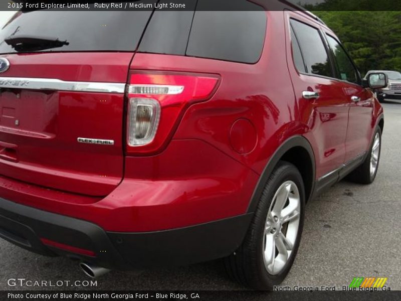 Ruby Red / Medium Light Stone 2015 Ford Explorer Limited