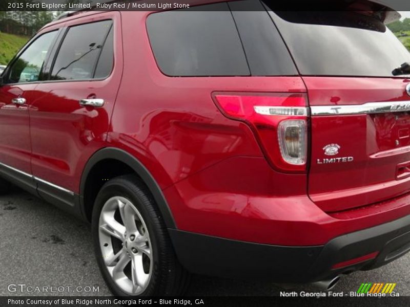 Ruby Red / Medium Light Stone 2015 Ford Explorer Limited