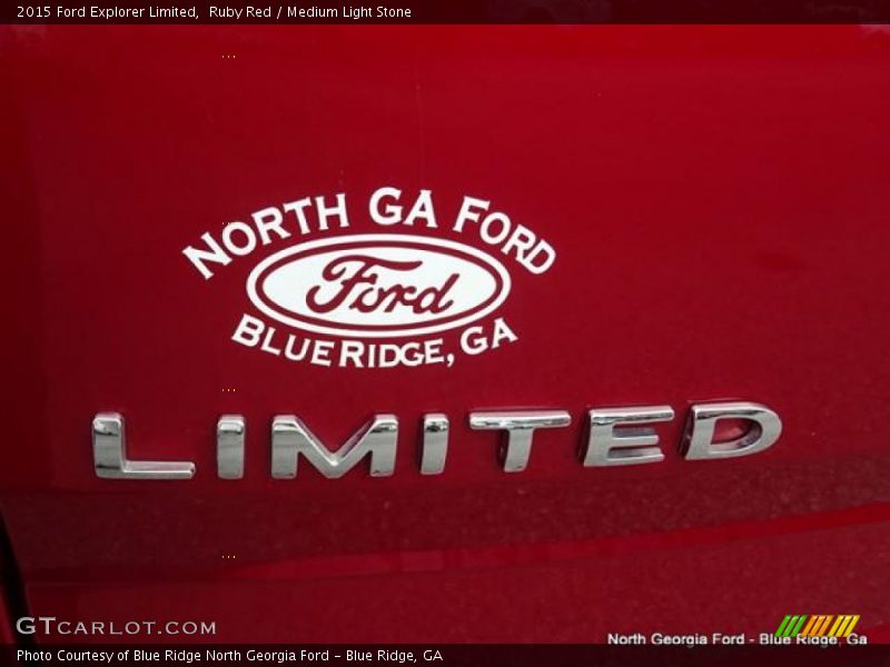 Ruby Red / Medium Light Stone 2015 Ford Explorer Limited