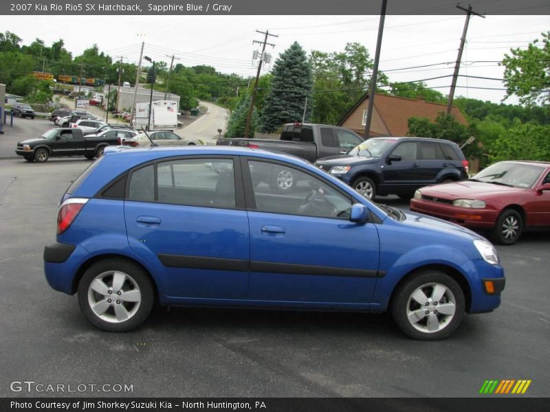 Sapphire Blue / Gray 2007 Kia Rio Rio5 SX Hatchback