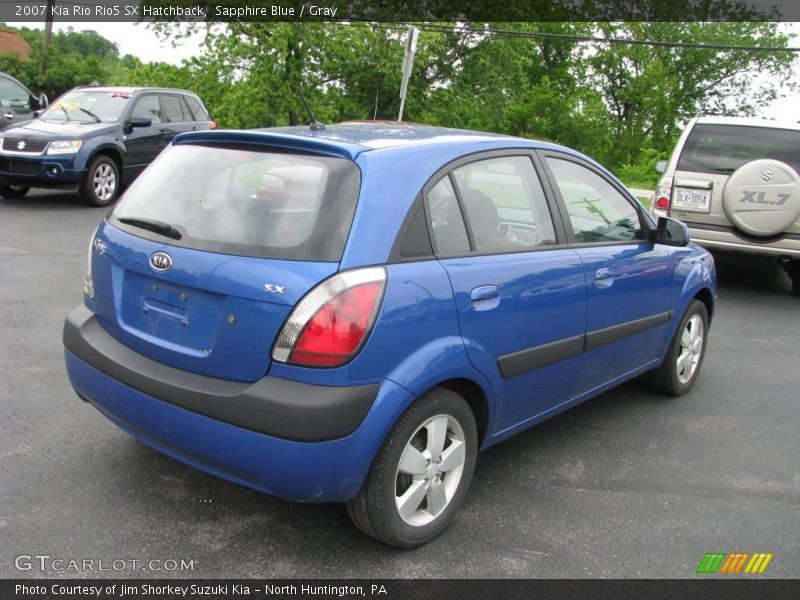 Sapphire Blue / Gray 2007 Kia Rio Rio5 SX Hatchback