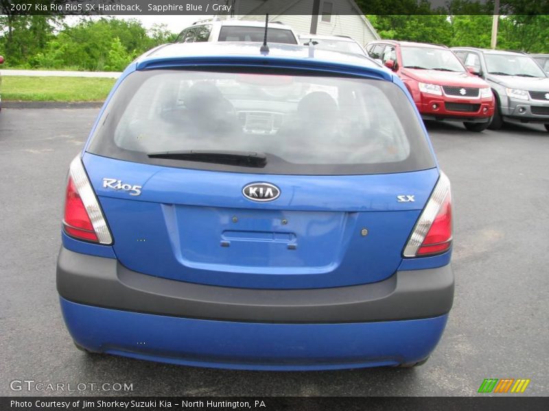 Sapphire Blue / Gray 2007 Kia Rio Rio5 SX Hatchback