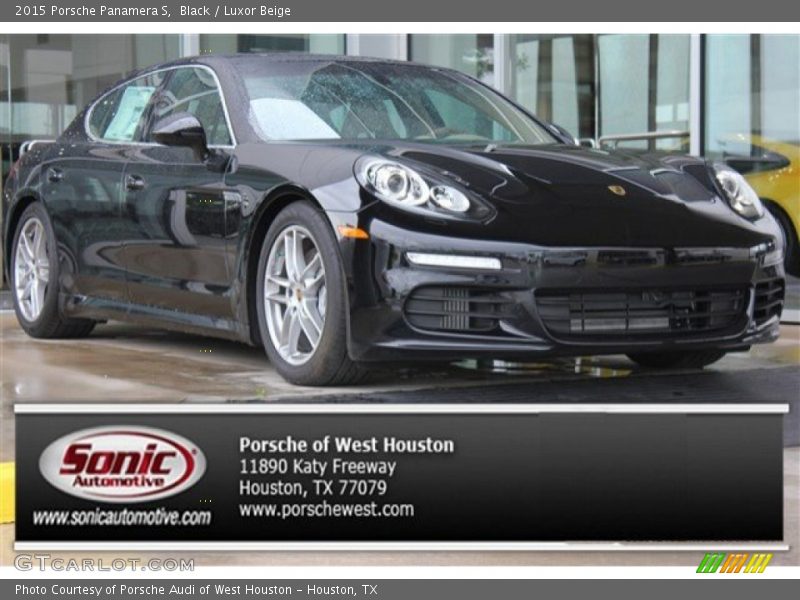 Black / Luxor Beige 2015 Porsche Panamera S