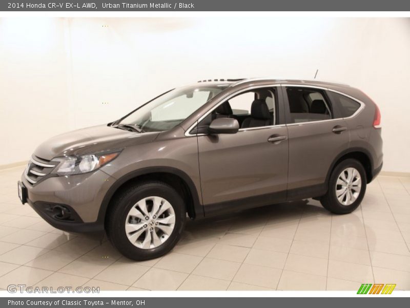 Urban Titanium Metallic / Black 2014 Honda CR-V EX-L AWD