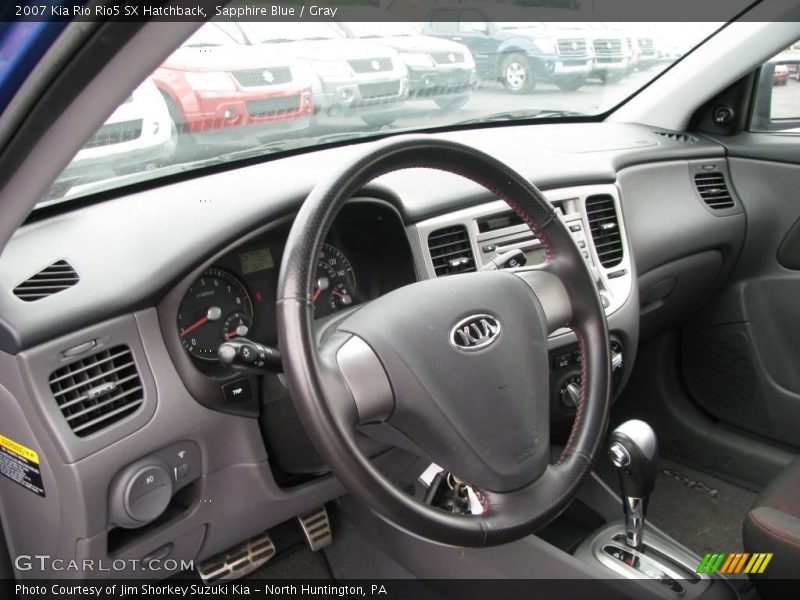 Sapphire Blue / Gray 2007 Kia Rio Rio5 SX Hatchback
