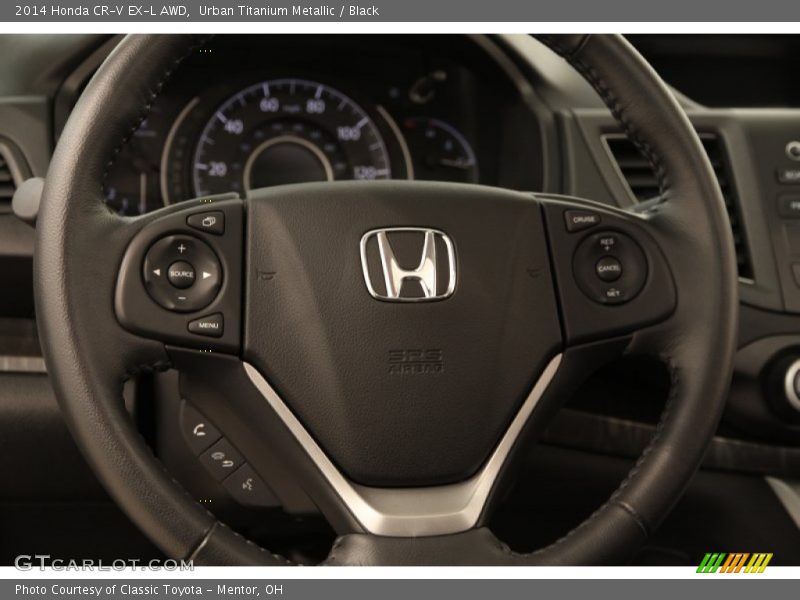 Urban Titanium Metallic / Black 2014 Honda CR-V EX-L AWD