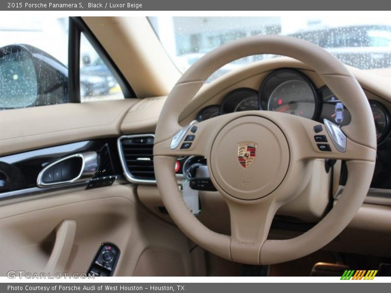 Black / Luxor Beige 2015 Porsche Panamera S