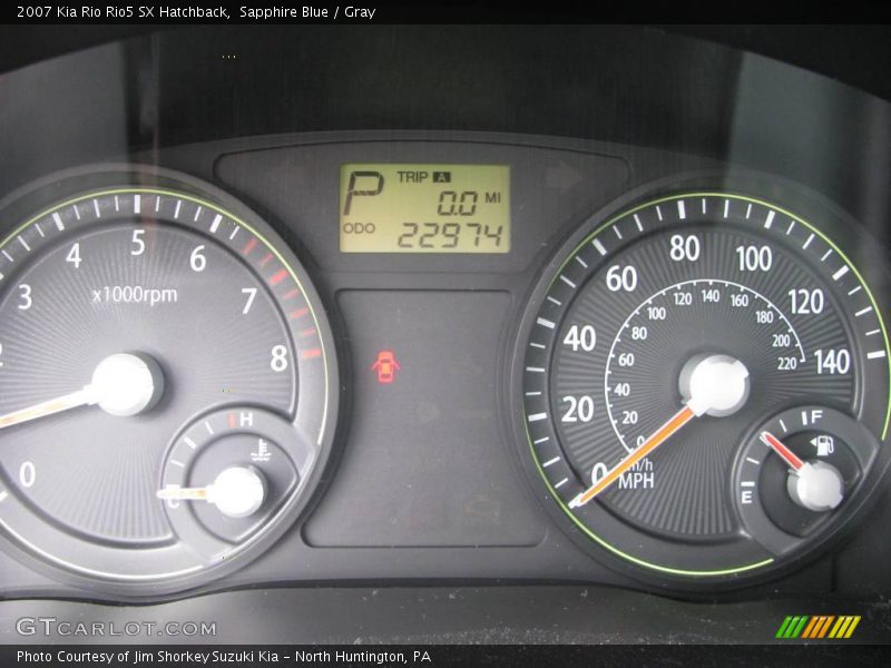 Sapphire Blue / Gray 2007 Kia Rio Rio5 SX Hatchback