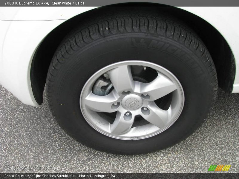 Clear White / Beige 2008 Kia Sorento LX 4x4