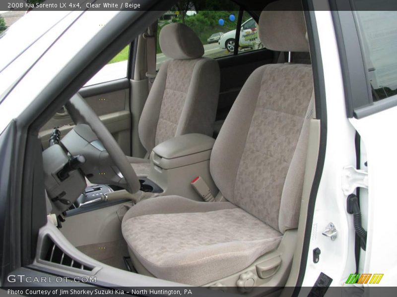 Clear White / Beige 2008 Kia Sorento LX 4x4