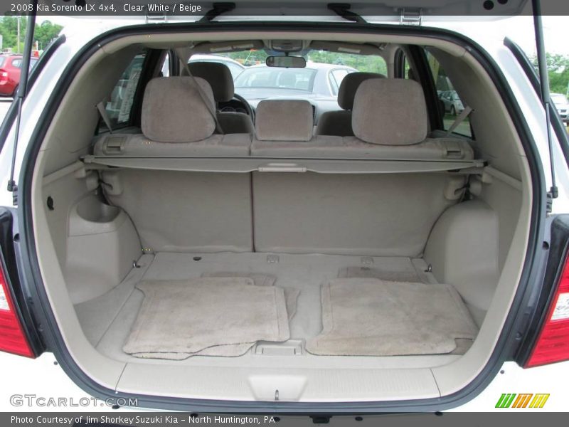 Clear White / Beige 2008 Kia Sorento LX 4x4