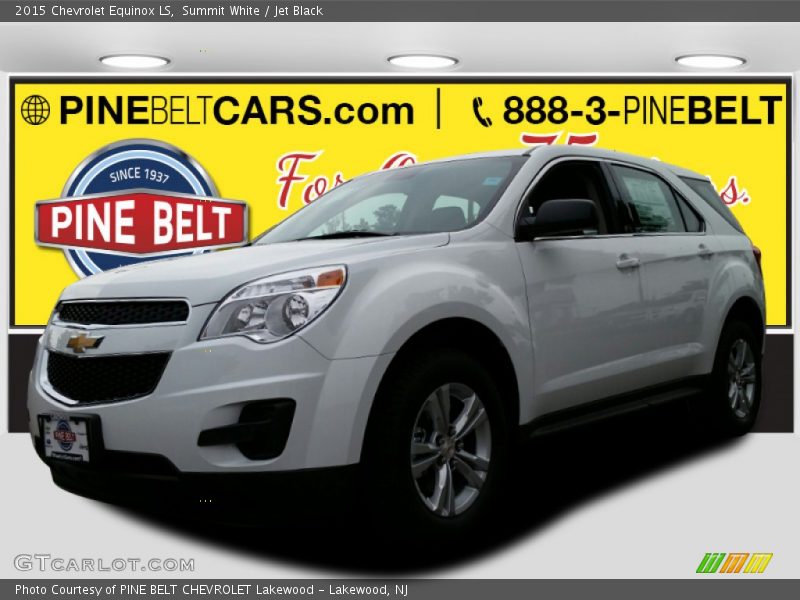 Summit White / Jet Black 2015 Chevrolet Equinox LS