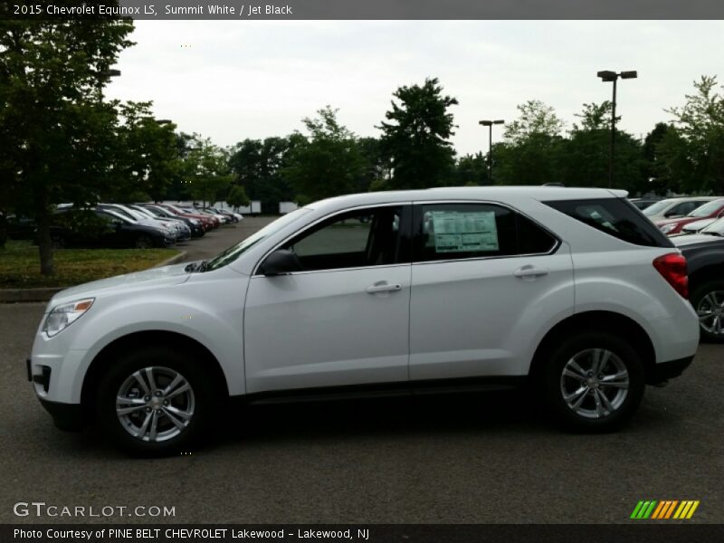 Summit White / Jet Black 2015 Chevrolet Equinox LS