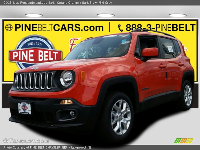 Omaha Orange / Bark Brown/Ski Gray 2015 Jeep Renegade Latitude 4x4