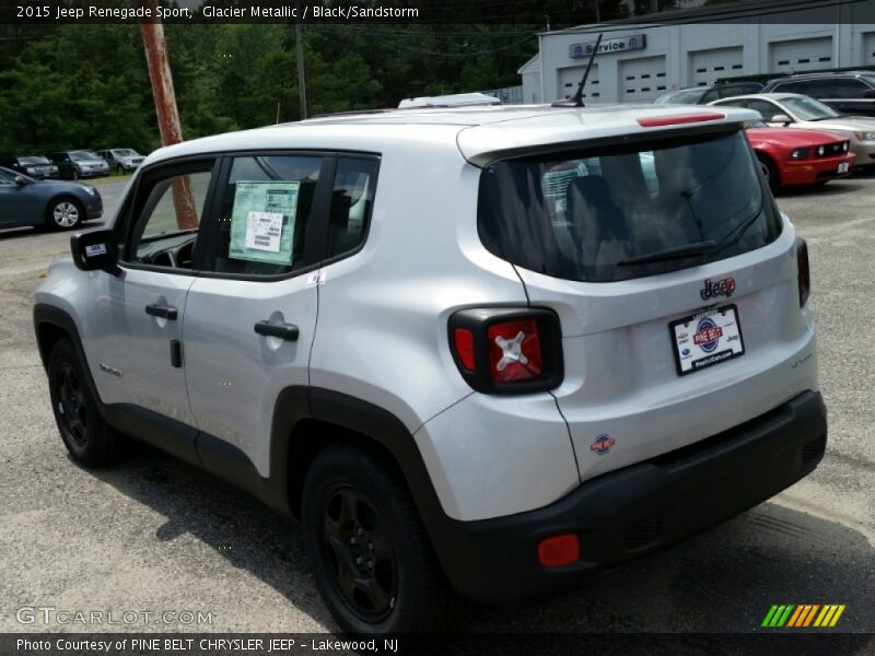 Glacier Metallic / Black/Sandstorm 2015 Jeep Renegade Sport