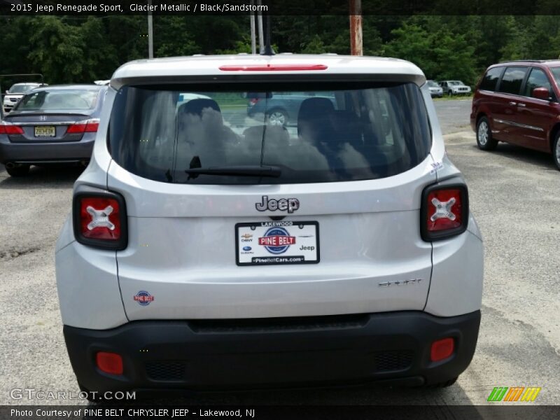 Glacier Metallic / Black/Sandstorm 2015 Jeep Renegade Sport